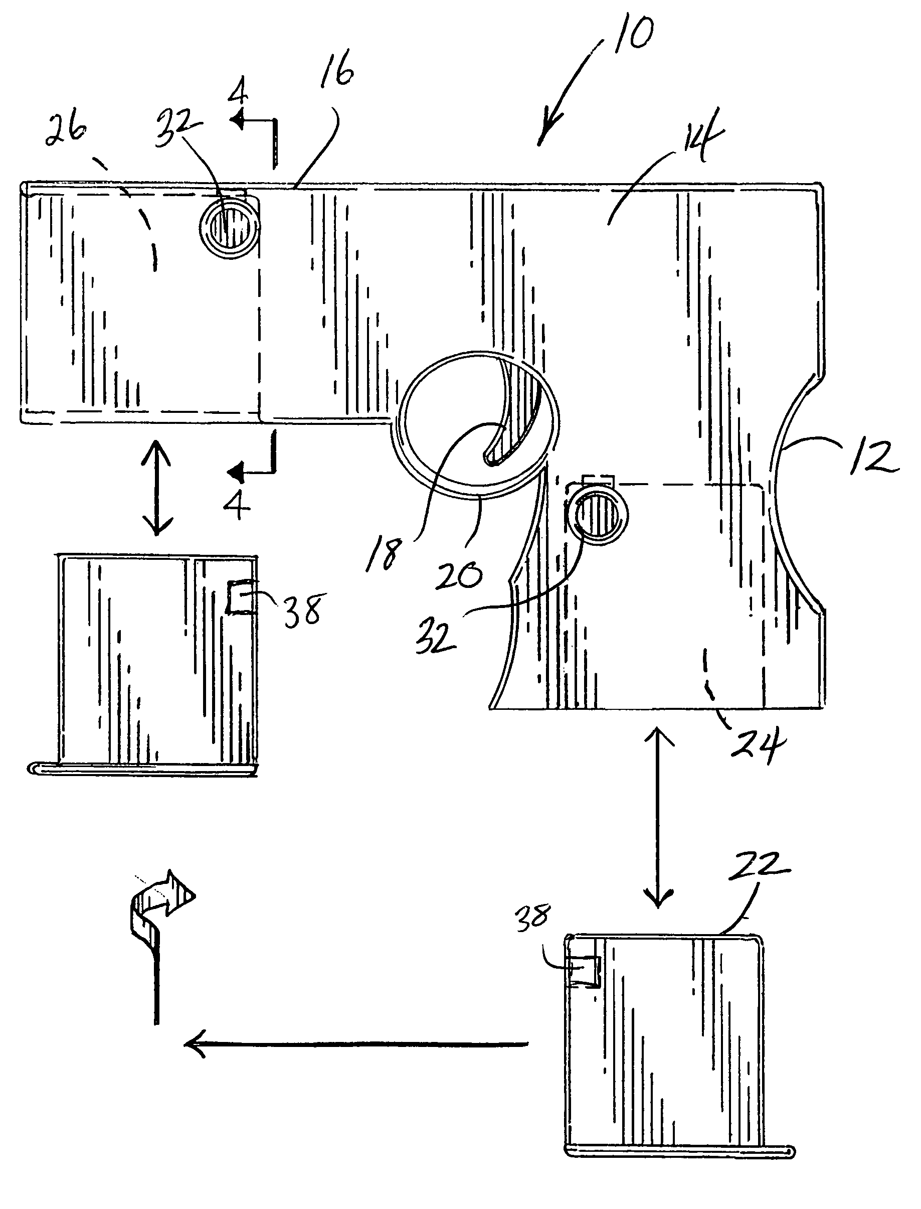 Non-lethal electrical discharge weapon having a bottom loaded cartridge