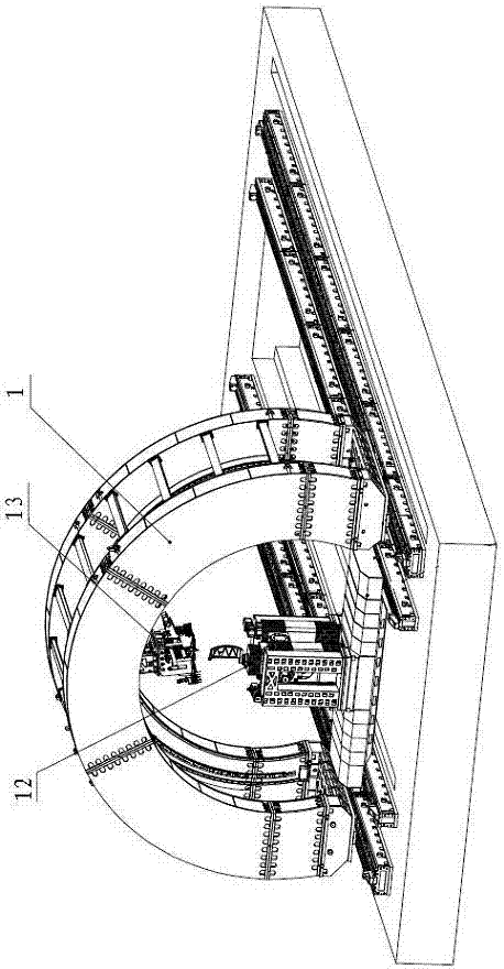 Aircraft wall panel digitalization processing and assembling system