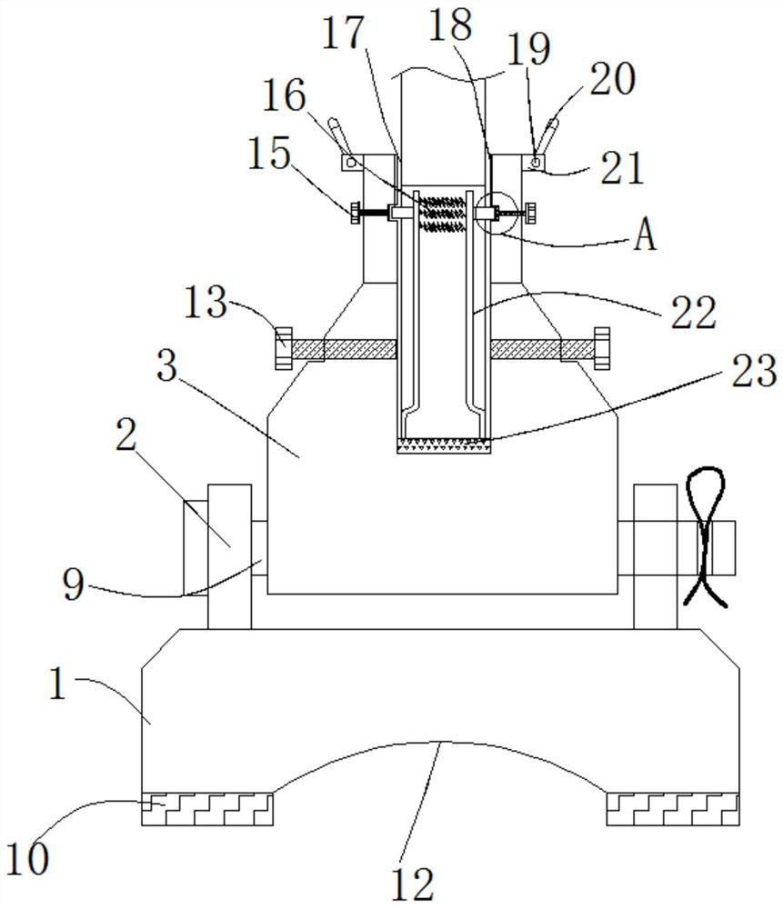 Auxiliary support device for communication equipment installation