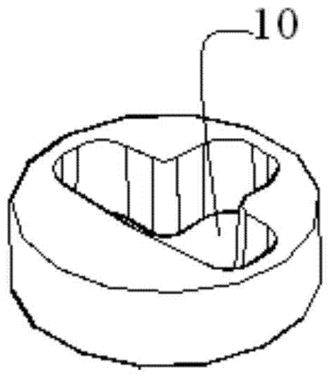 Submerged nozzle for special-shaped blank casting and arrangement mode thereof