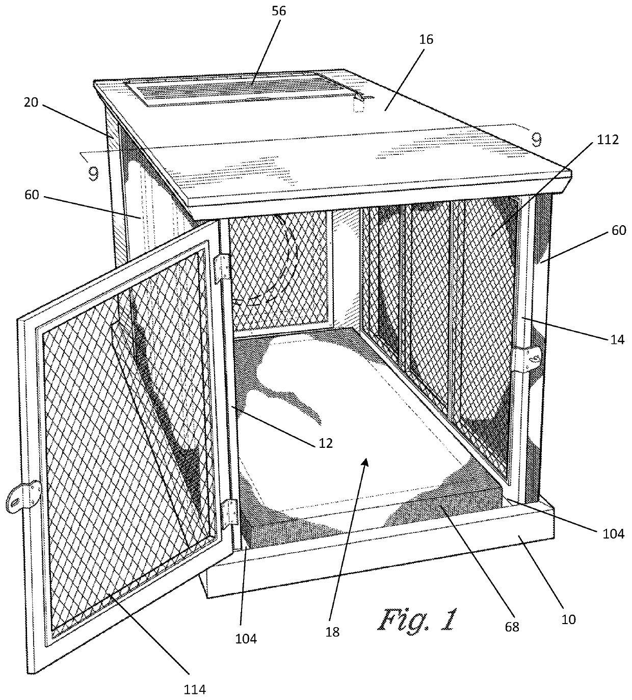 Air filtration and control system for an animal housing