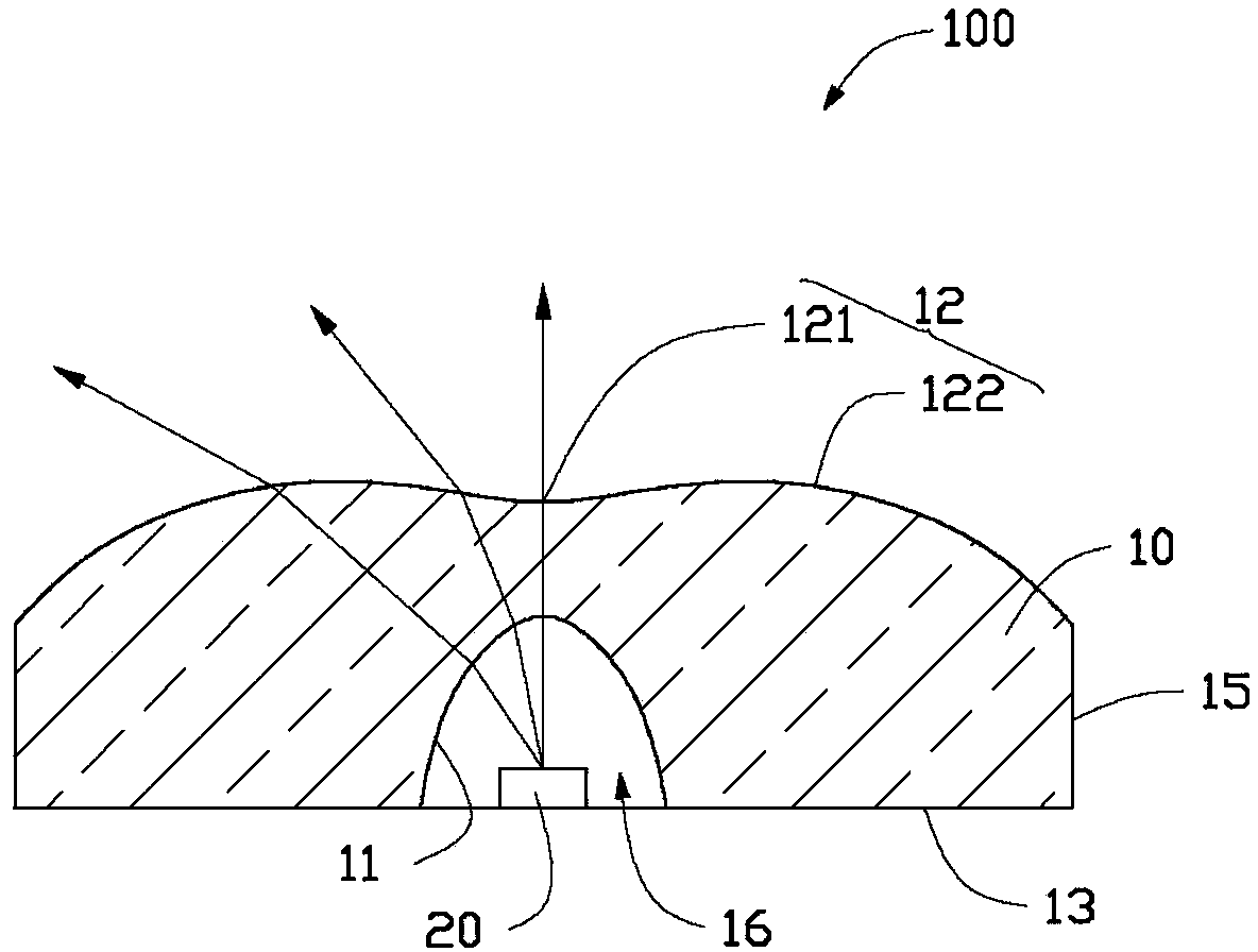 Lens and light source module using same