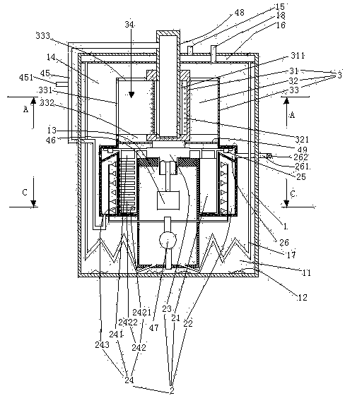 High-efficiency water treatment device