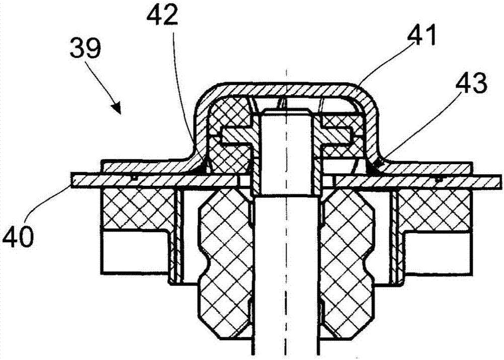 Mounting device for shock absorbers of motor vehicles