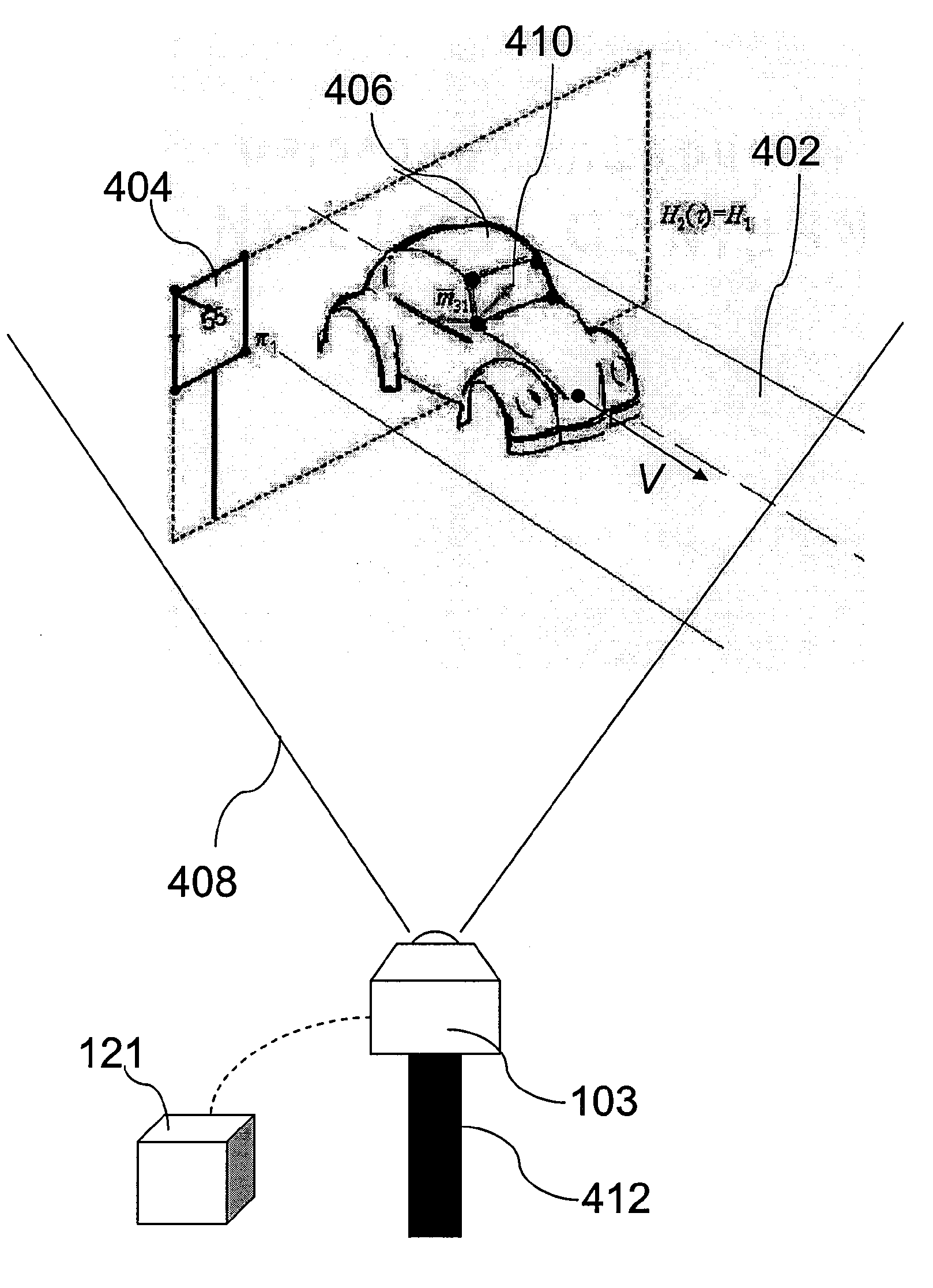 Passive single camera imaging system for determining motor vehicle speed