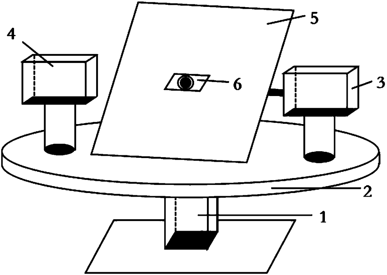 Two-axis light-seeking system based on matlab image recognition