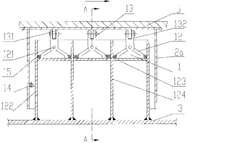 Floating mechanism and sealing device for end part of annular air channel