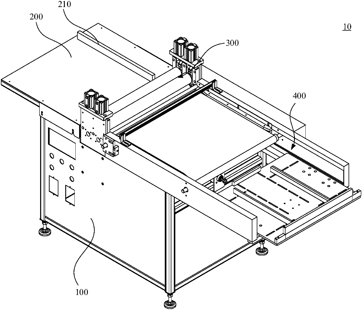 Rolling unit for processing anti-static brushes