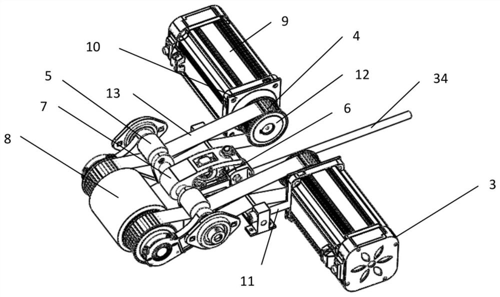 Driving and control system for super-flat bearing robot