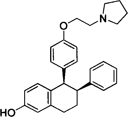 Method for preparing lasofoxifene intermediate