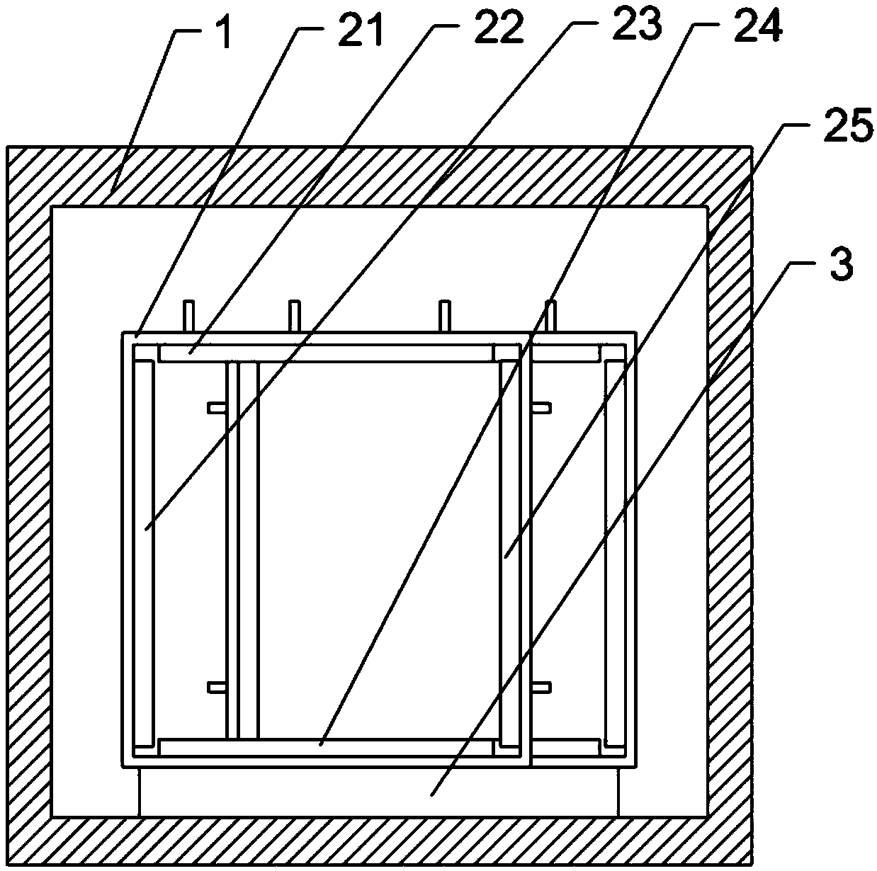 Formaldehyde detection device for building material