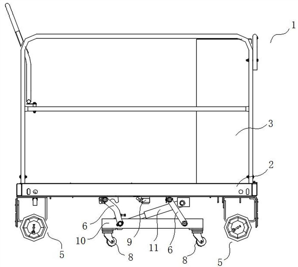 Wheelbase adjusting device and fruit and vegetable picking machine