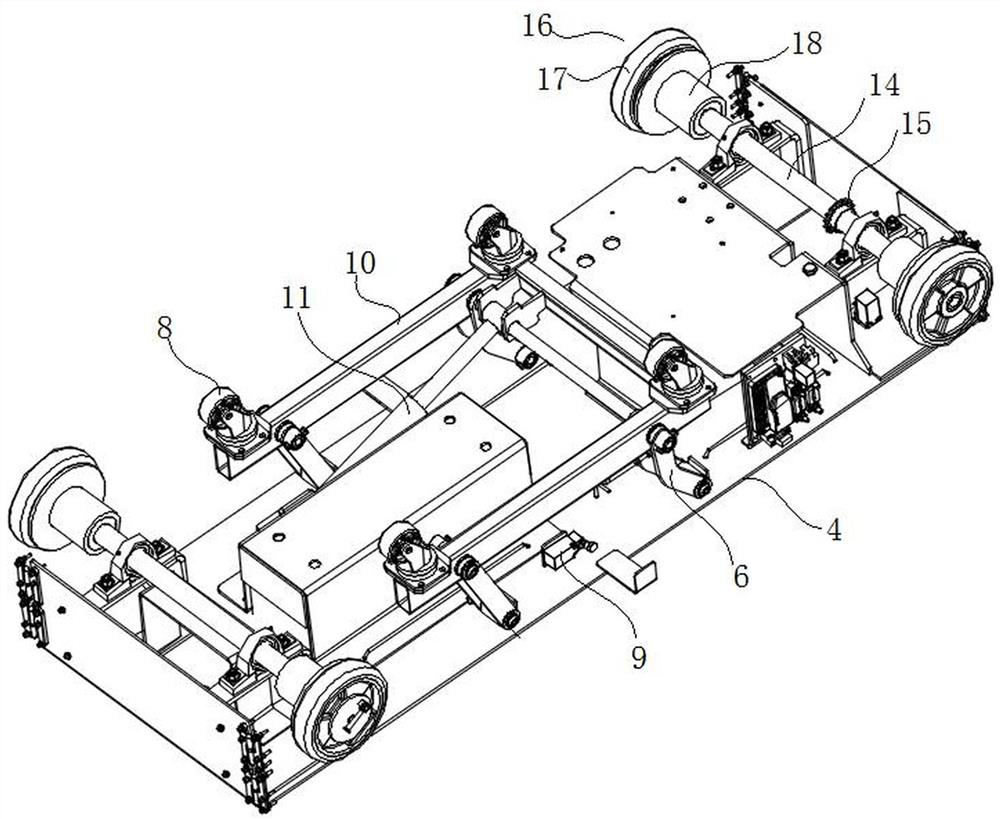 Wheelbase adjusting device and fruit and vegetable picking machine