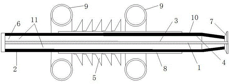 Superconducting cable insulating connecting pipe
