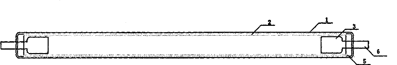 Non-mercury fluorescent lamp and LCD display with the same as backlight source