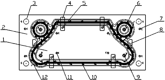Tool for laser welding of titanium semi-welded plate pieces