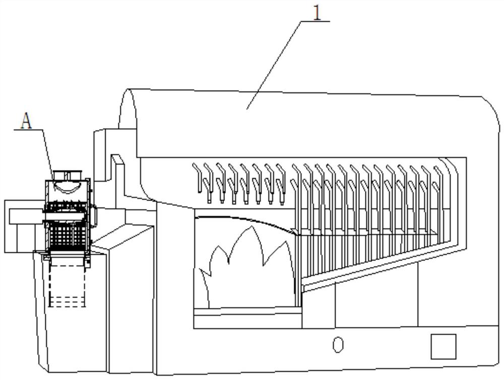 Coal-fired boiler convenient to improve coal combustion efficiency