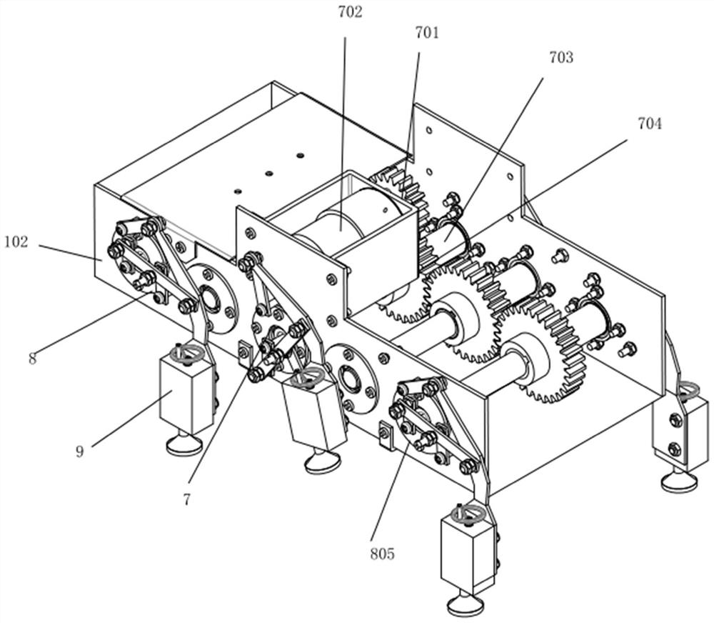 A lifting auxiliary mechanism for glass curtain wall cleaning robot