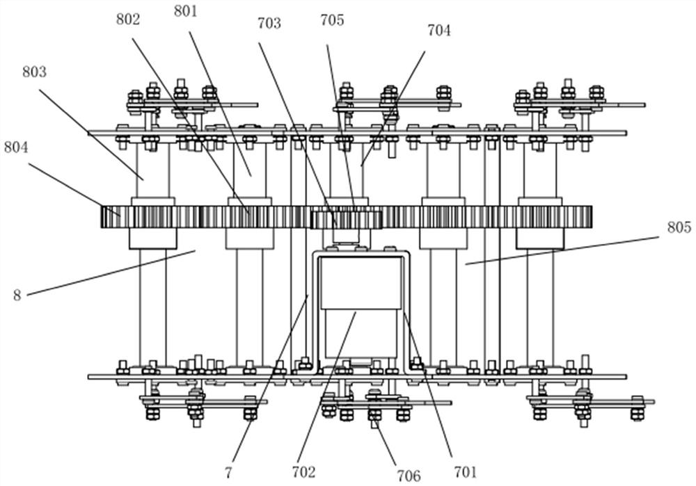 A lifting auxiliary mechanism for glass curtain wall cleaning robot