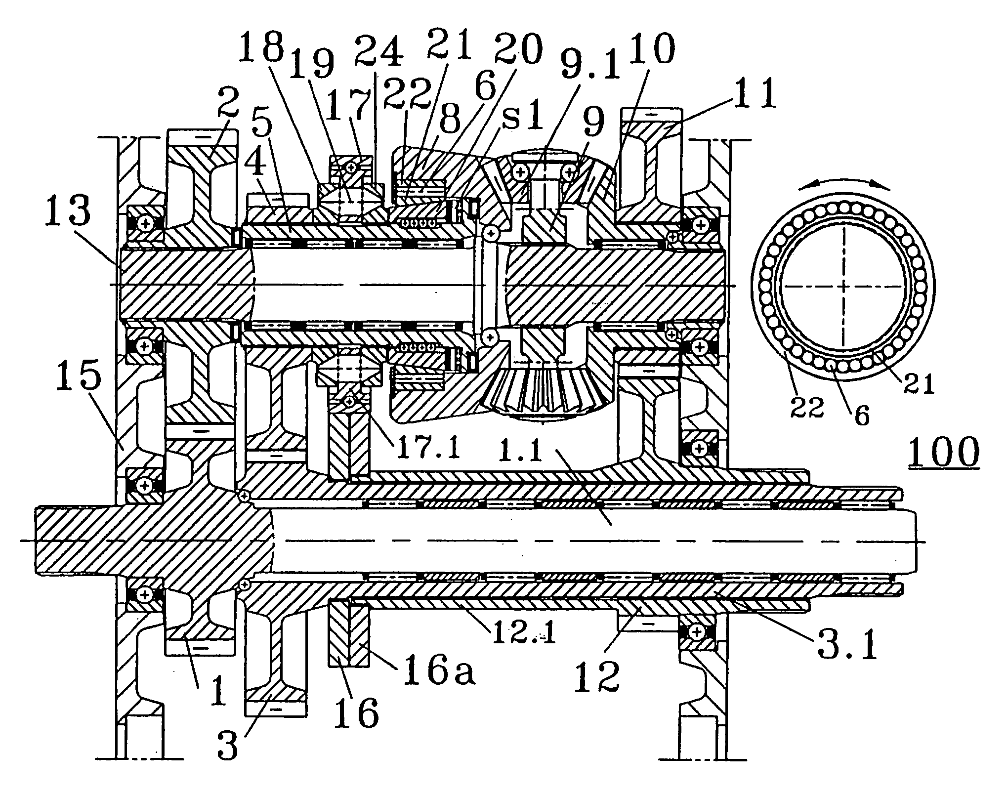 All gear infinitely variable transmission