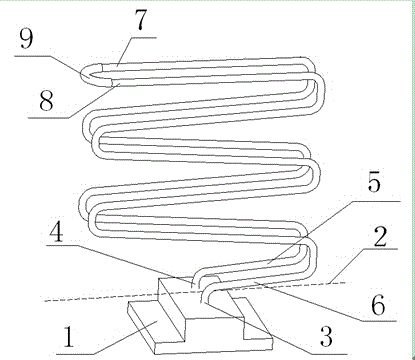 Gravity heat pipe radiator for LED lamp radiation