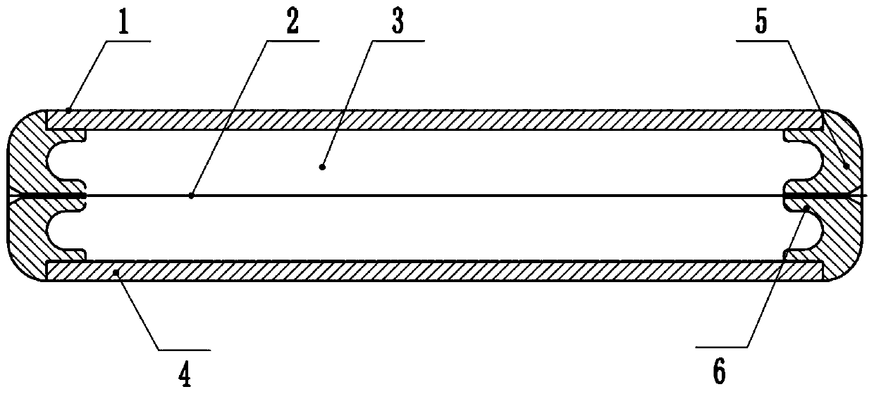 Rock breading rod for producing shock waves and manufacturing method of rock breaking rod