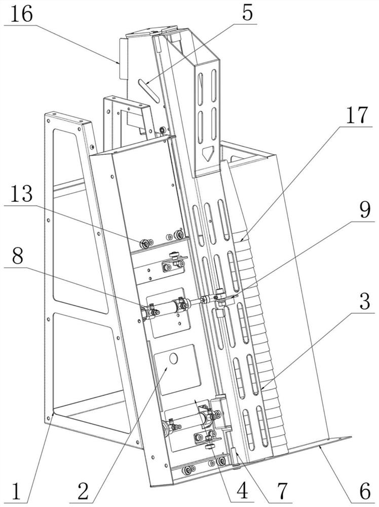 Automatic discharging mechanism for stringed pagoda tubes