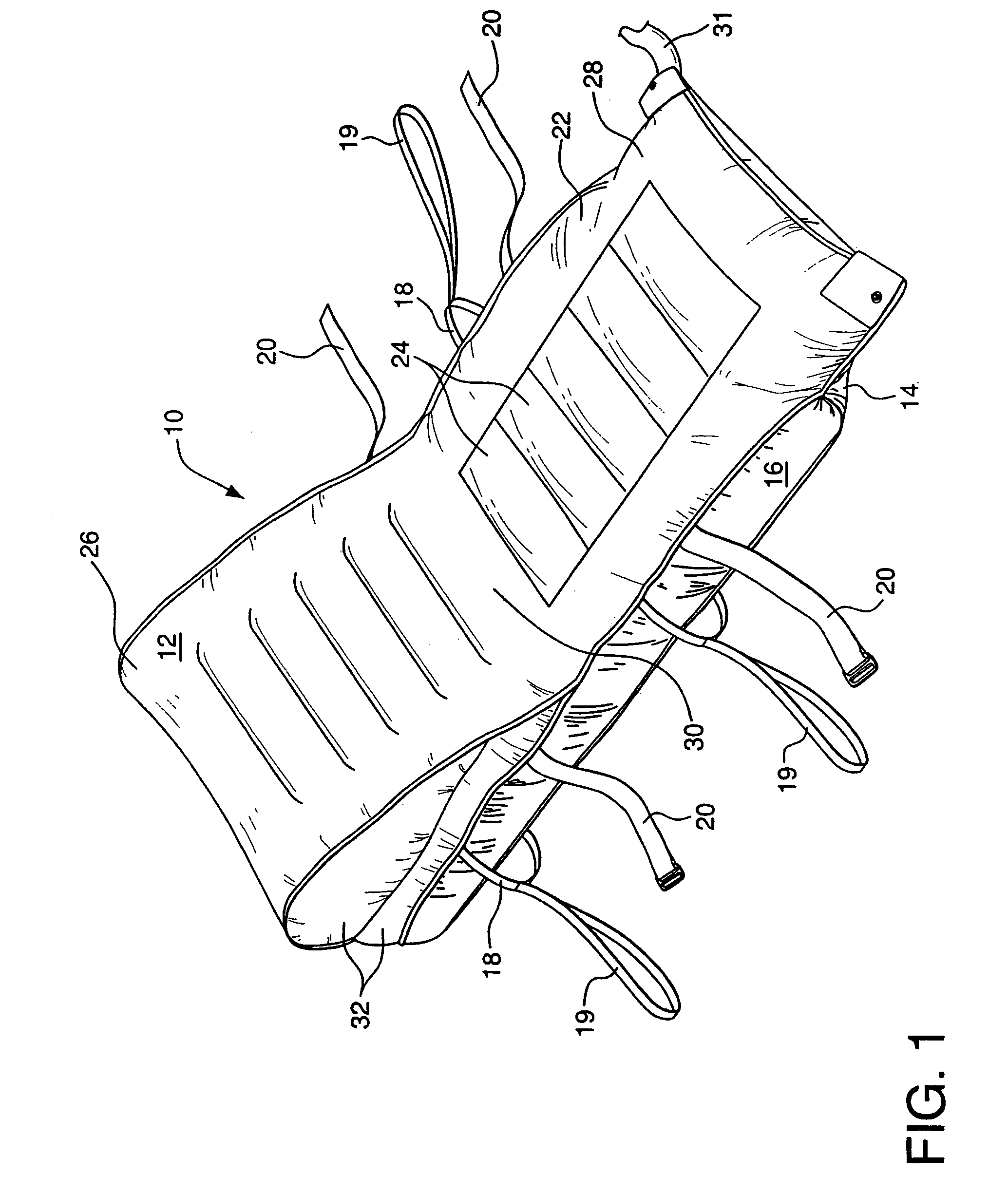 Patient transfer device having inclined upper surface