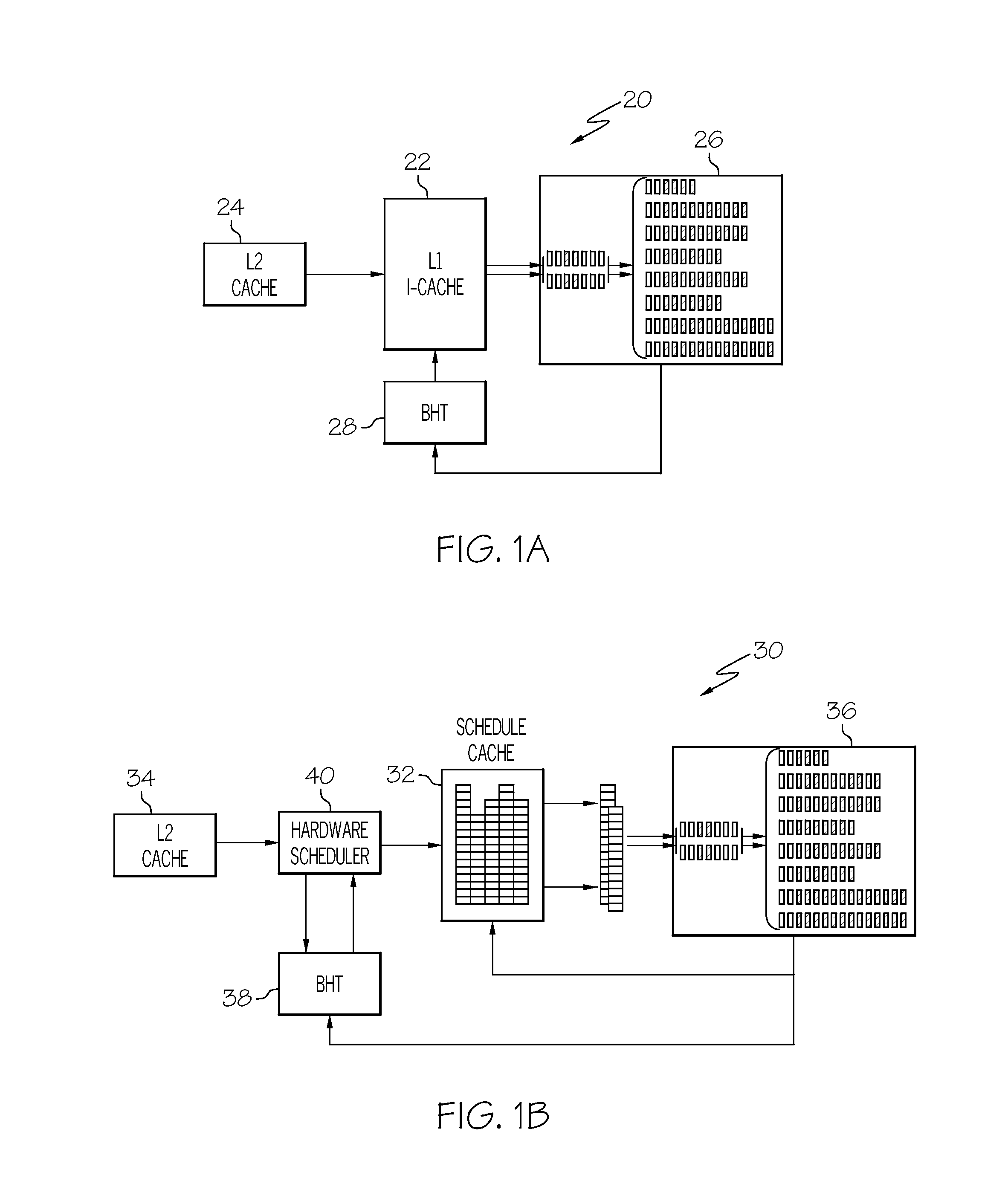 Computer processing system employing an instruction schedule cache