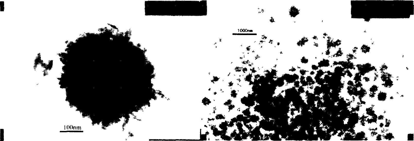 Nanometer ball with strontium fluoride and production thereof