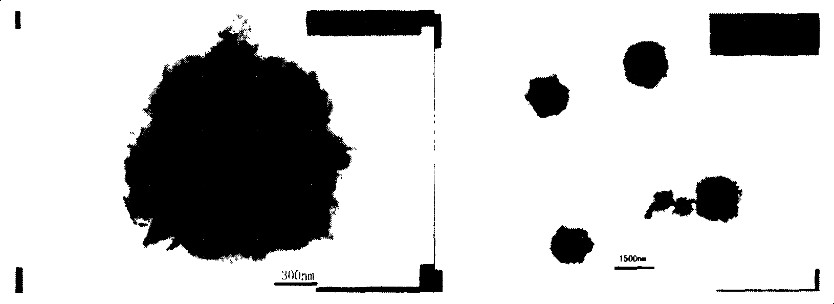 Nanometer ball with strontium fluoride and production thereof