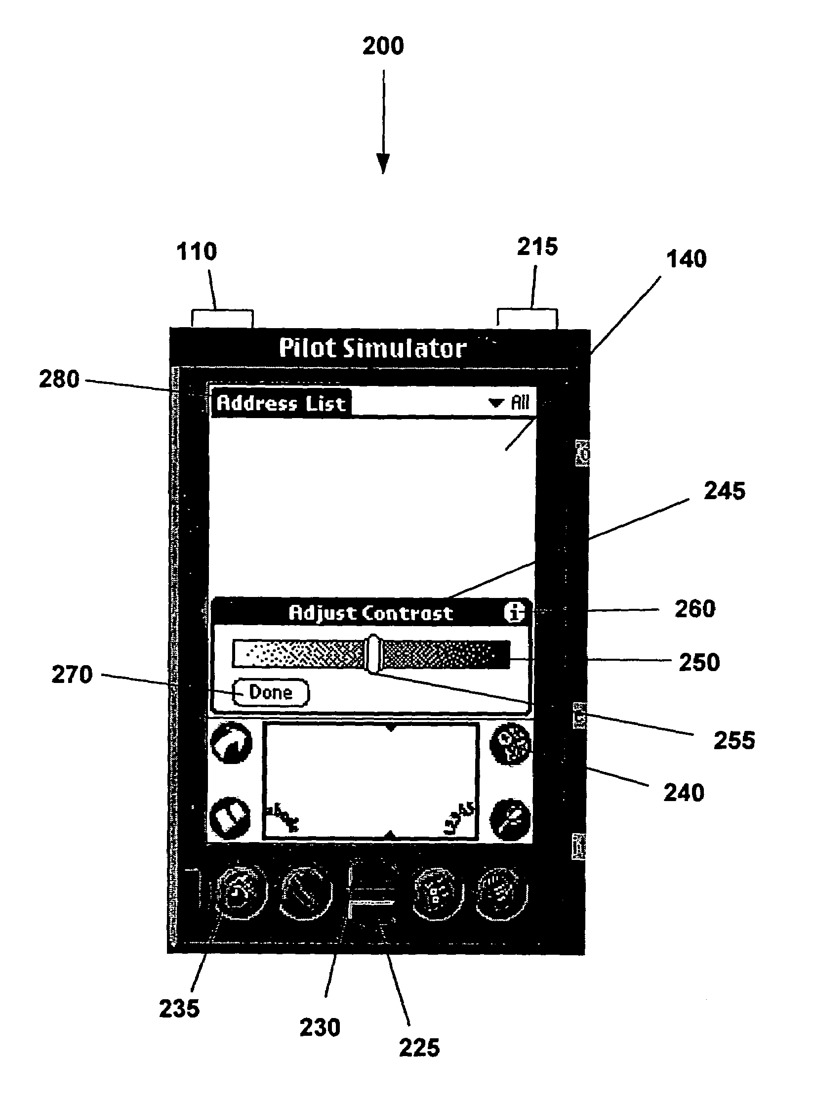 Method and apparatus for software control of viewing parameters