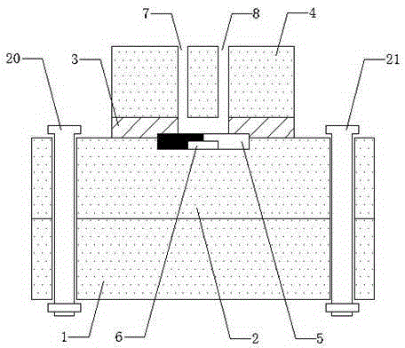 Quartz crystal microbalance detection device