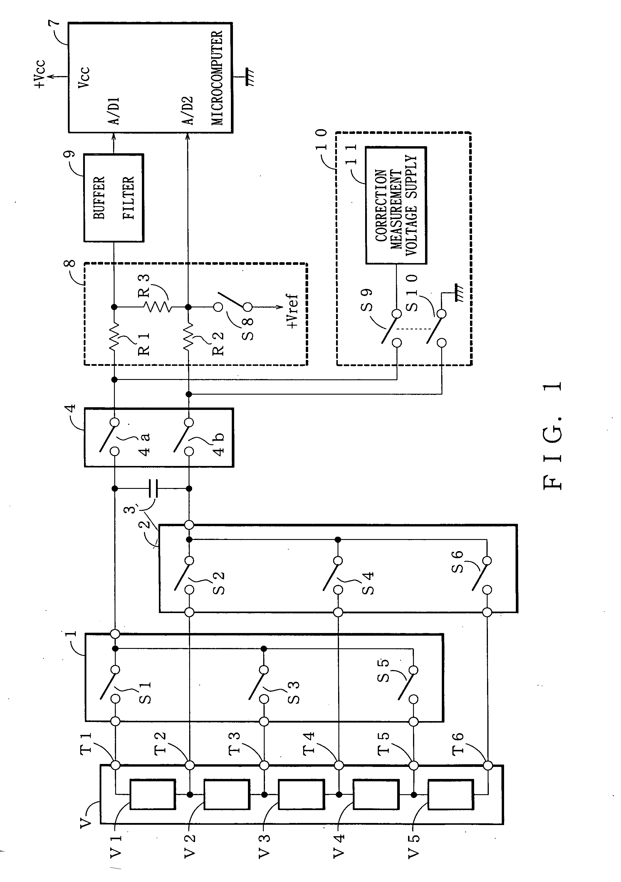 Method of voltage measurement and apparatus for same