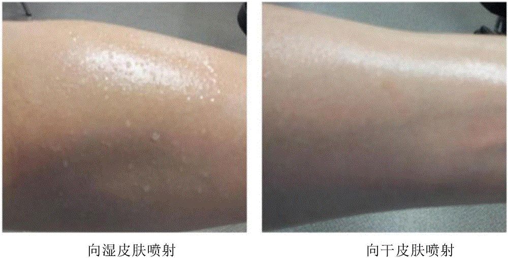 Transparent spraying type ultraviolet blocking composition containing organic ultraviolet blocker