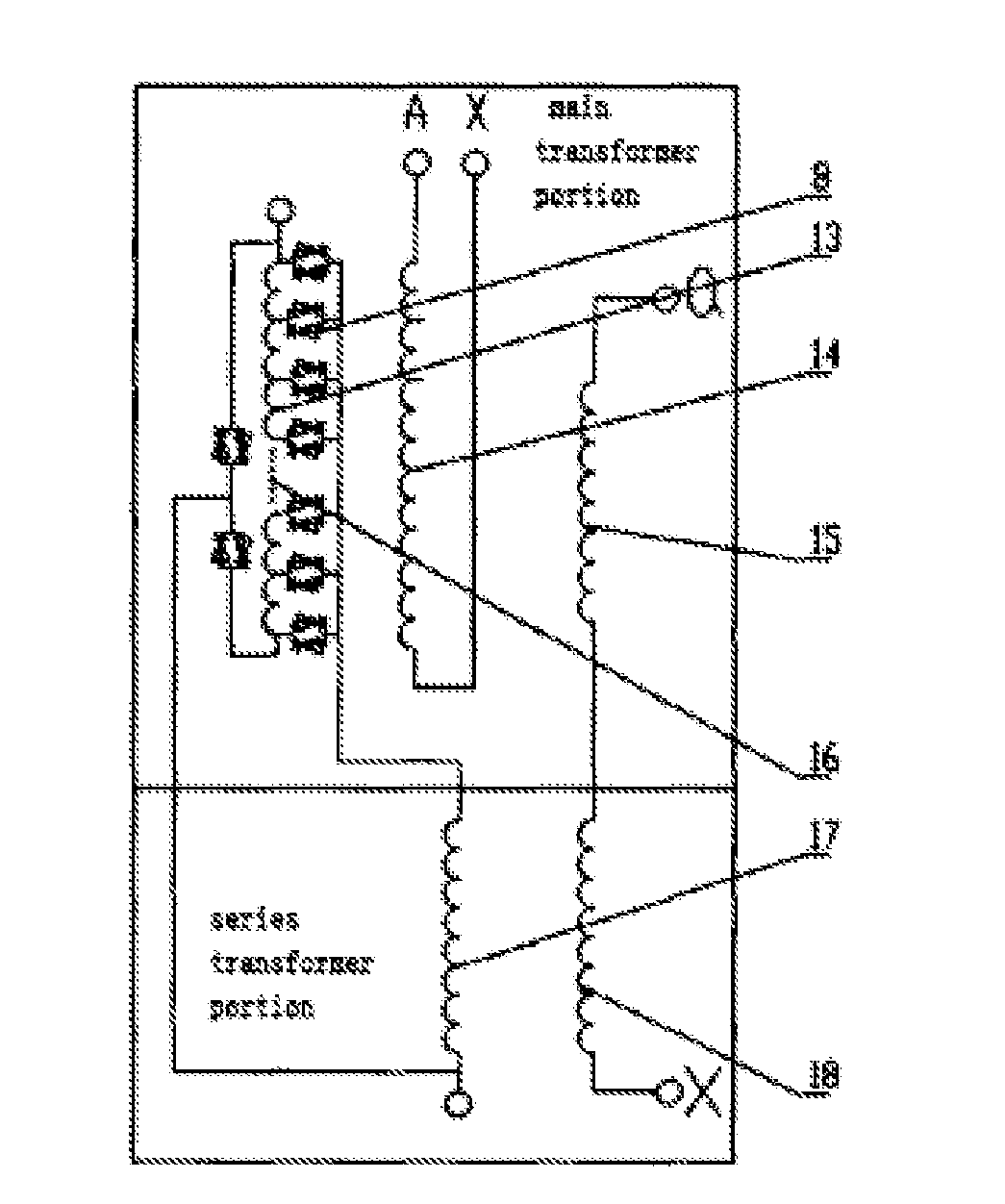 Transient impedance transformer based on ac voltage regulating electronic switch