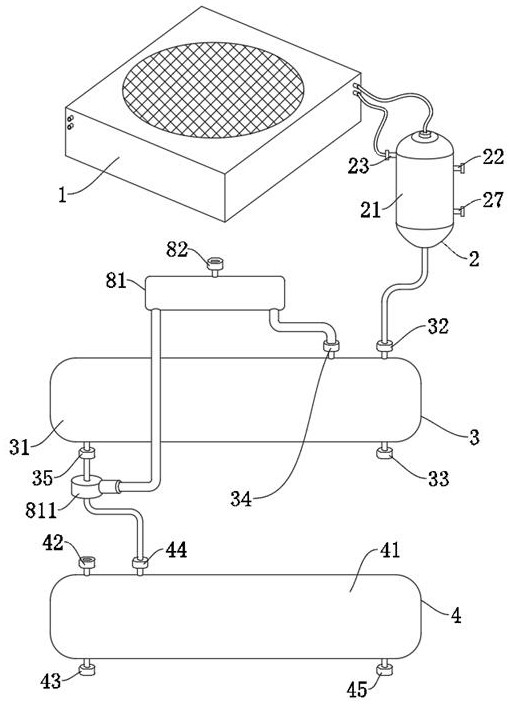 Refined diesel oil heat utilization system based on diesel oil hydrogenation device