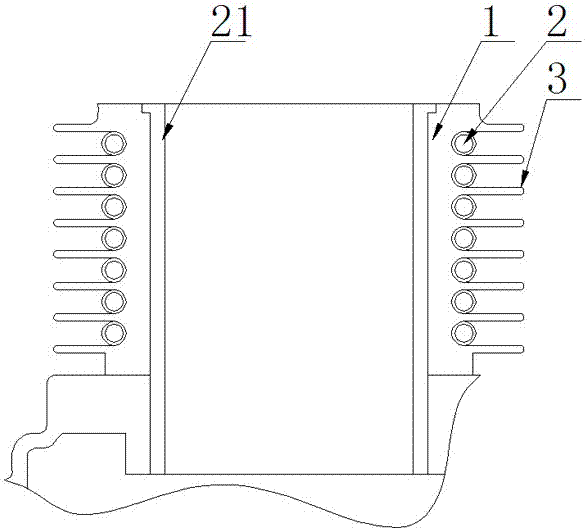 Dual cooling system of single-cylinder diesel engine set