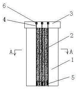 A post-tensioned prestressed composite uplift pile