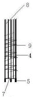 A post-tensioned prestressed composite uplift pile