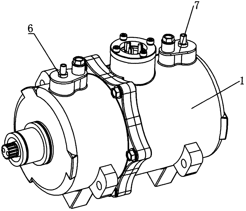 Vortex compressor with balancing and energy saving device