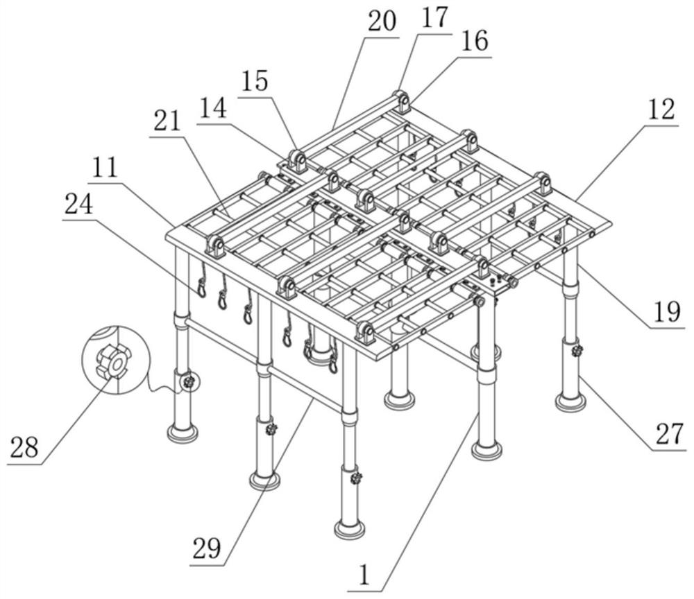 Assembly type top surface decoration truss structure