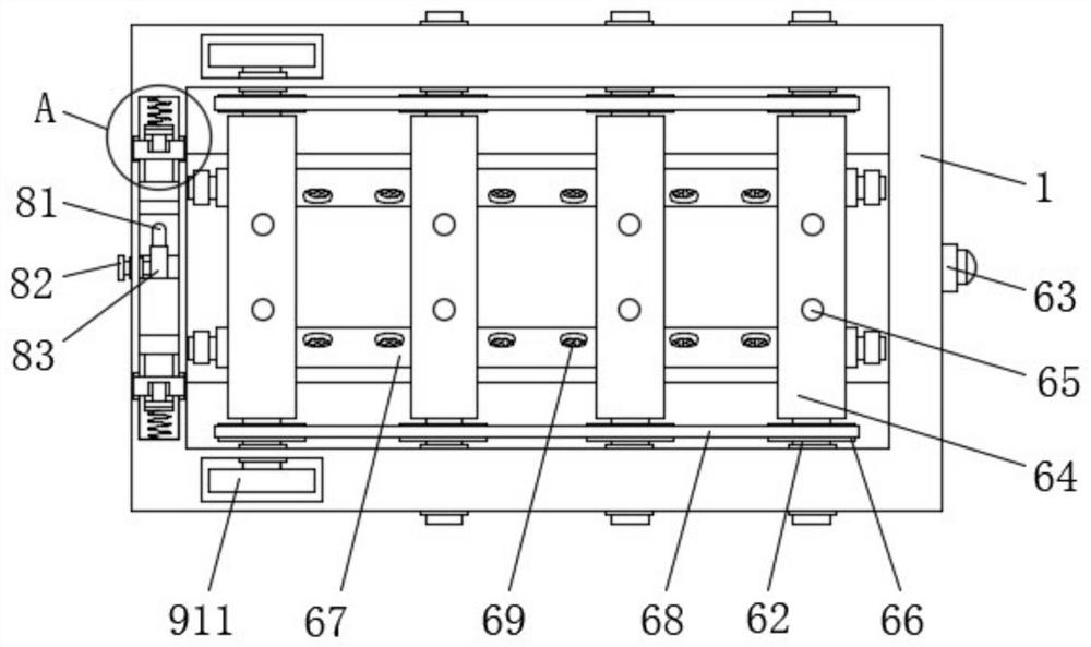 Building tool transportation device with clamping mechanism for building assembly