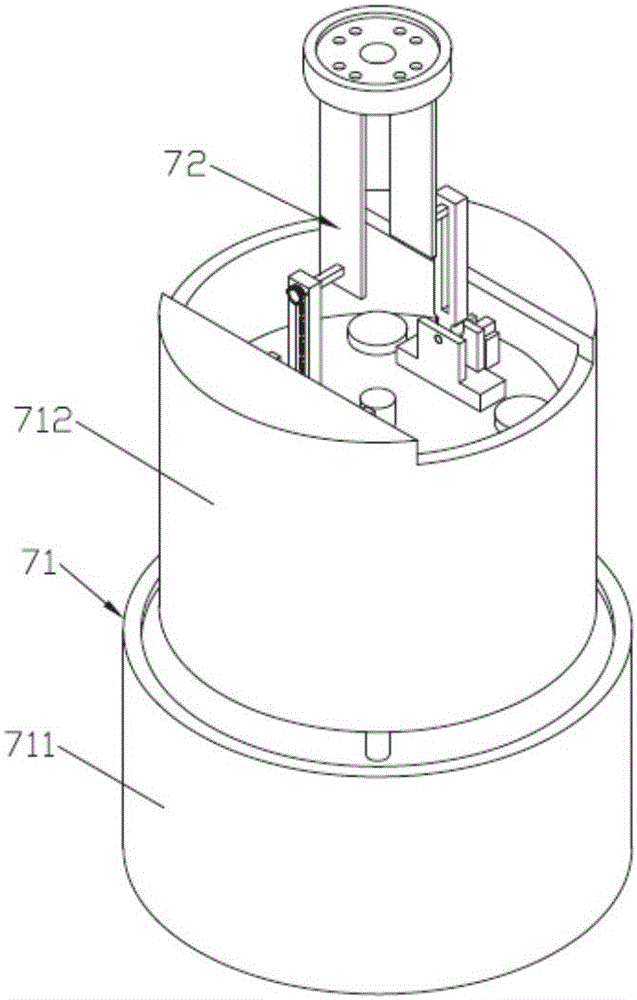 Light six-axis universal robot with extending arm provided with execution terminal