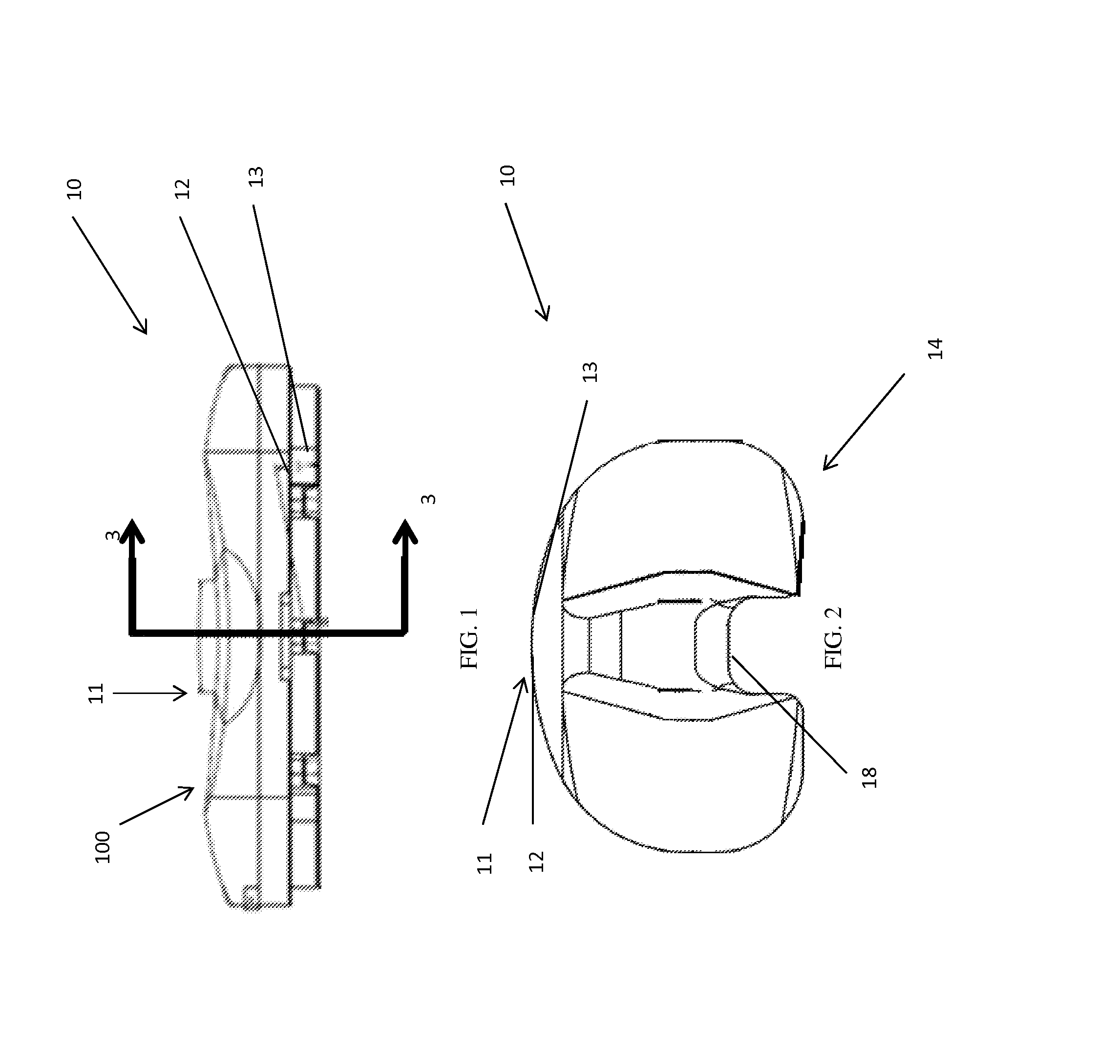 Implant system with pe insert and two tray options