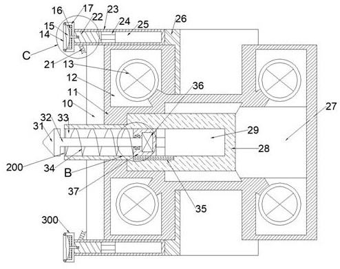 A rock wall drilling drone suitable for small blasting scenes