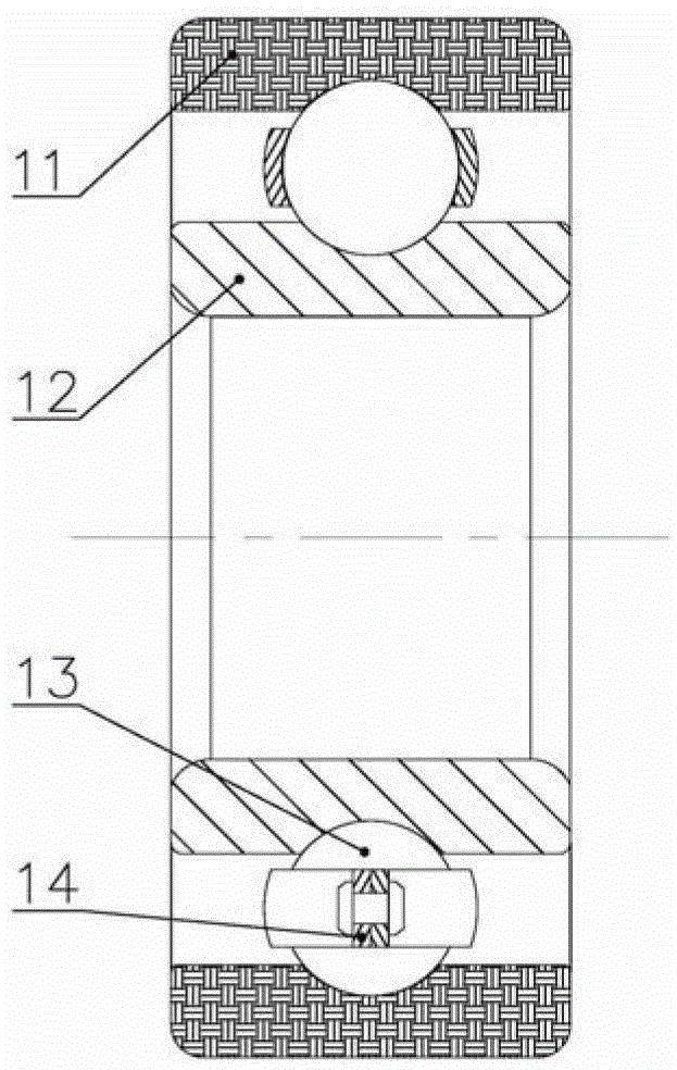 Insulating bearing with insulating ferrule and manufacturing method thereof