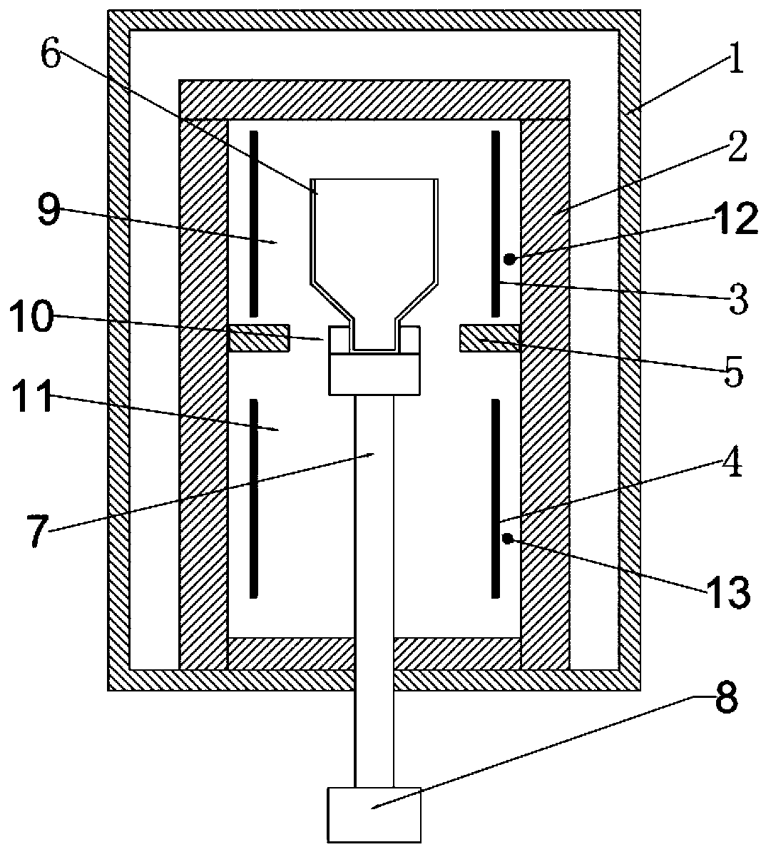 Large-size Yb,R:CaF2/SrF2 laser crystal and preparation method thereof