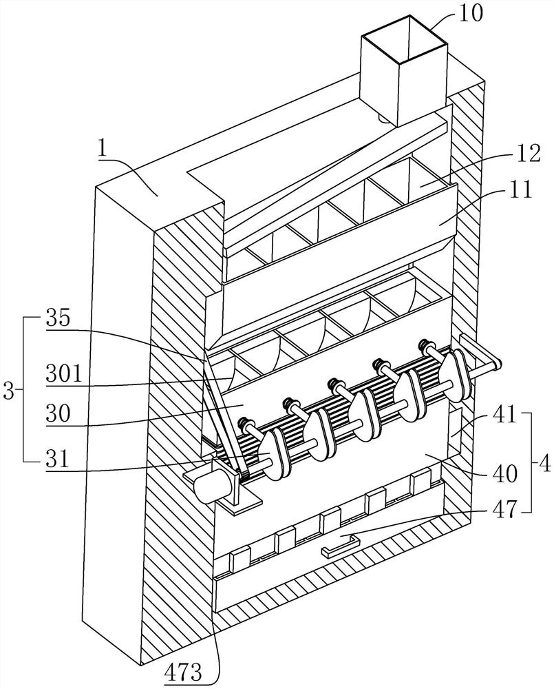 Walnut shell breaking and kernel taking device