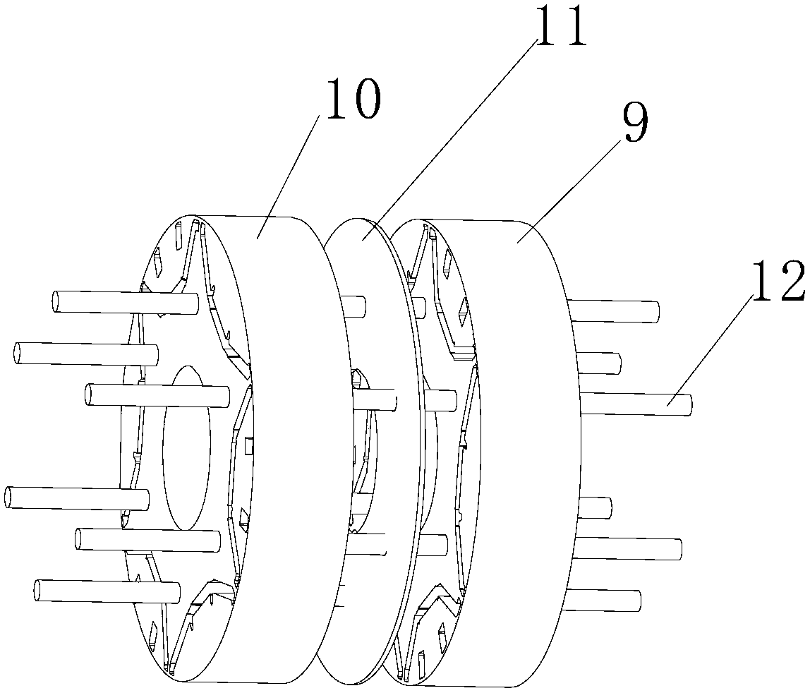 A kind of rotor structure of built-in permanent magnet motor and motor with same